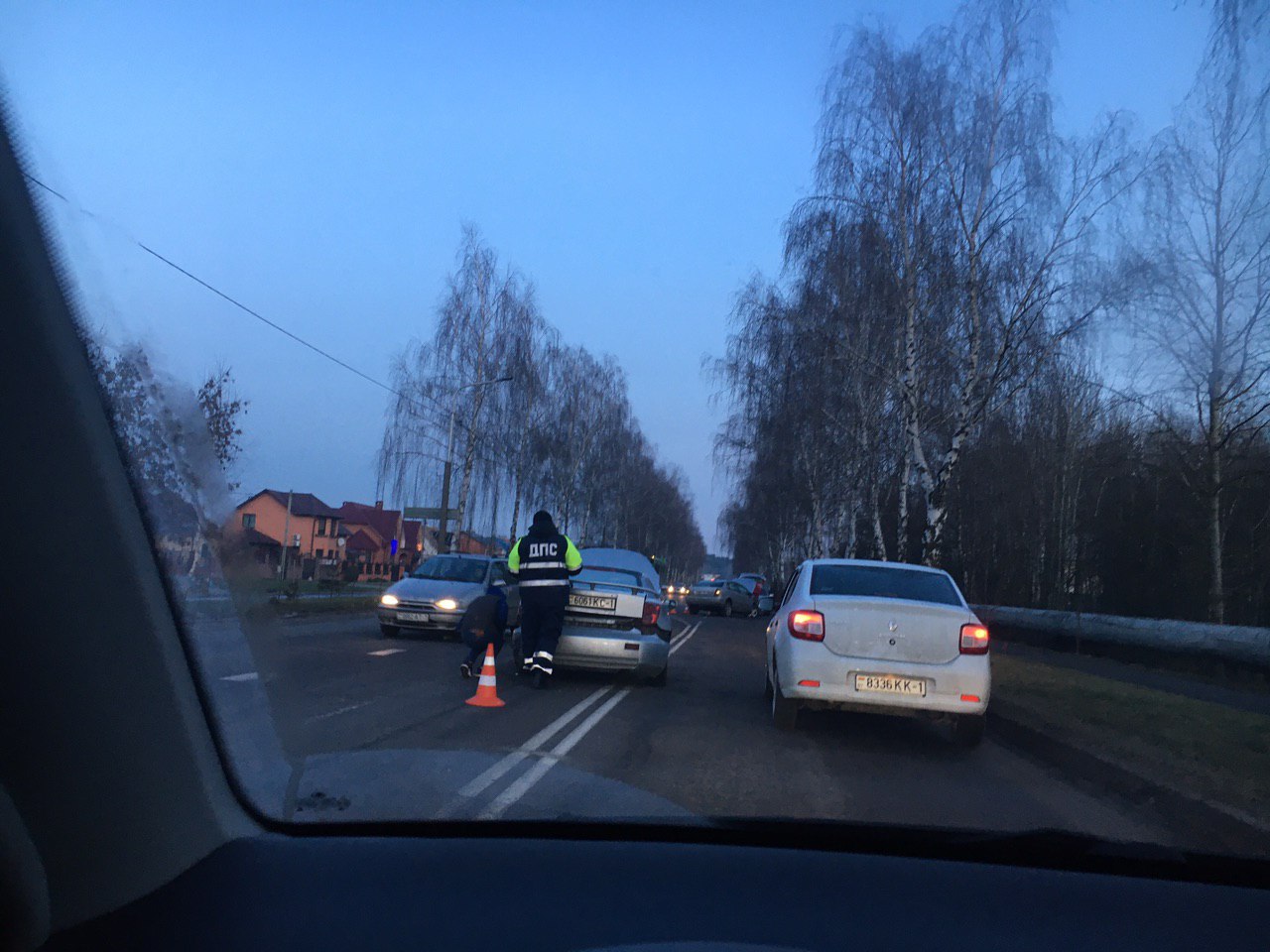 В Пинске в аварию попали несколько автомобилей