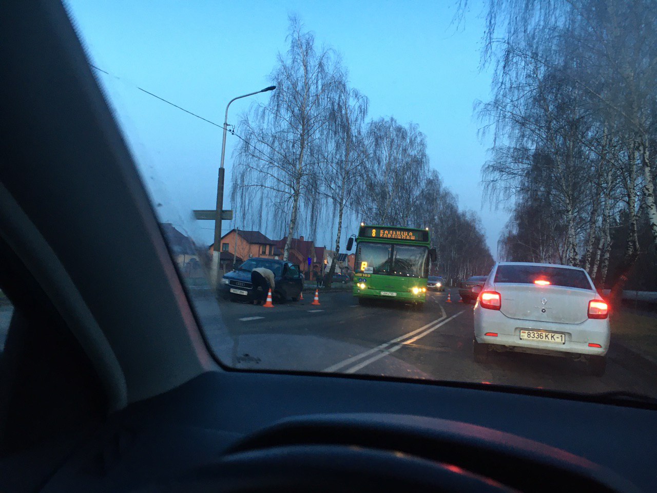 В Пинске в аварию попали несколько автомобилей