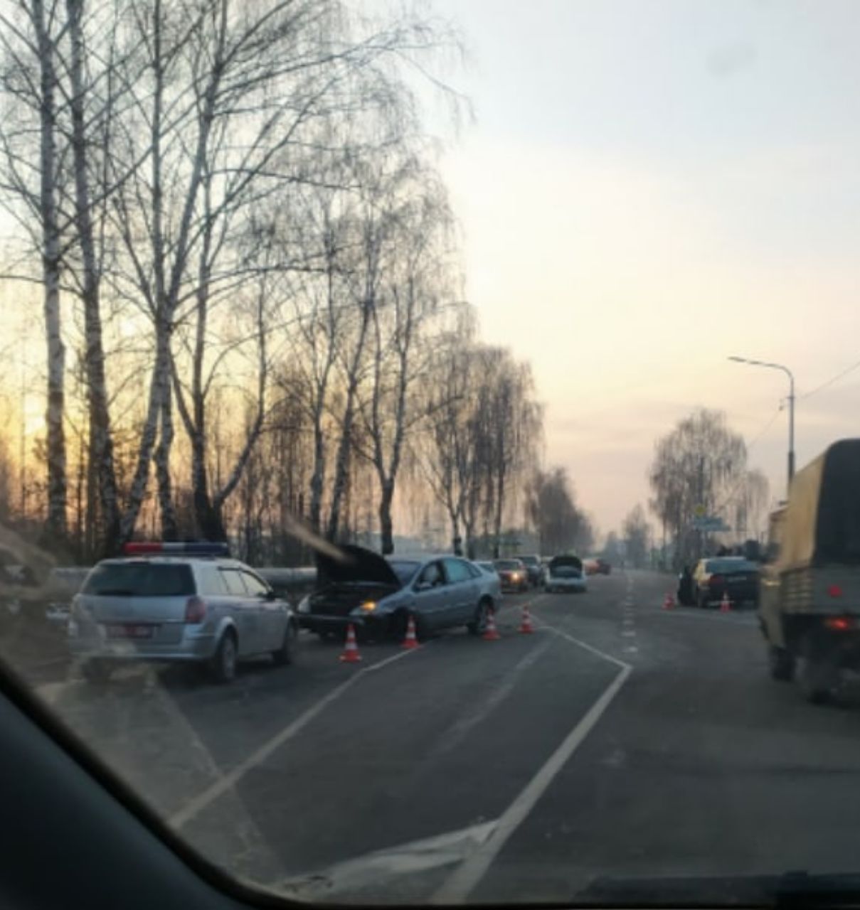 В Пинске в аварию попали несколько автомобилей